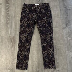 Robert Graham Women’s Deidre Collector Multi Animal-Print Skinny Jeans Pants